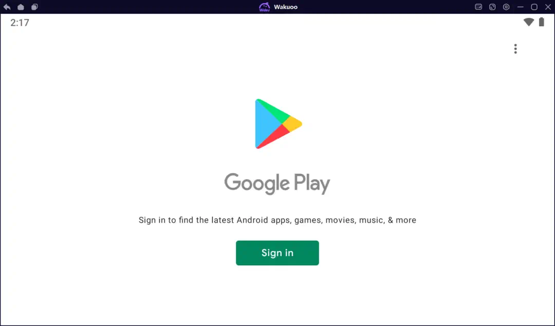 第一次啟動時的 Google 帳號登入流程