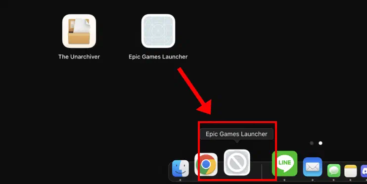 把灰色圖示拖到 Dock，方便後續定位
